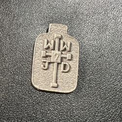 Pewter WWJD Necklace Pendant 