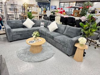 4- Pieces Gray color Sectional sofa set
