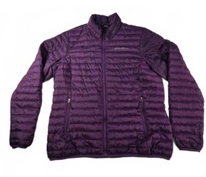 Eddie Bauer Women's Purple Down Insulated Puffer Jacket L Gorpcore Utility Fall
