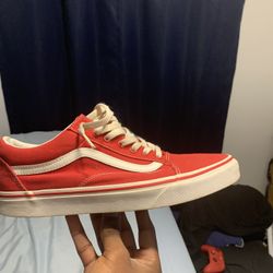 Red And White Vans 