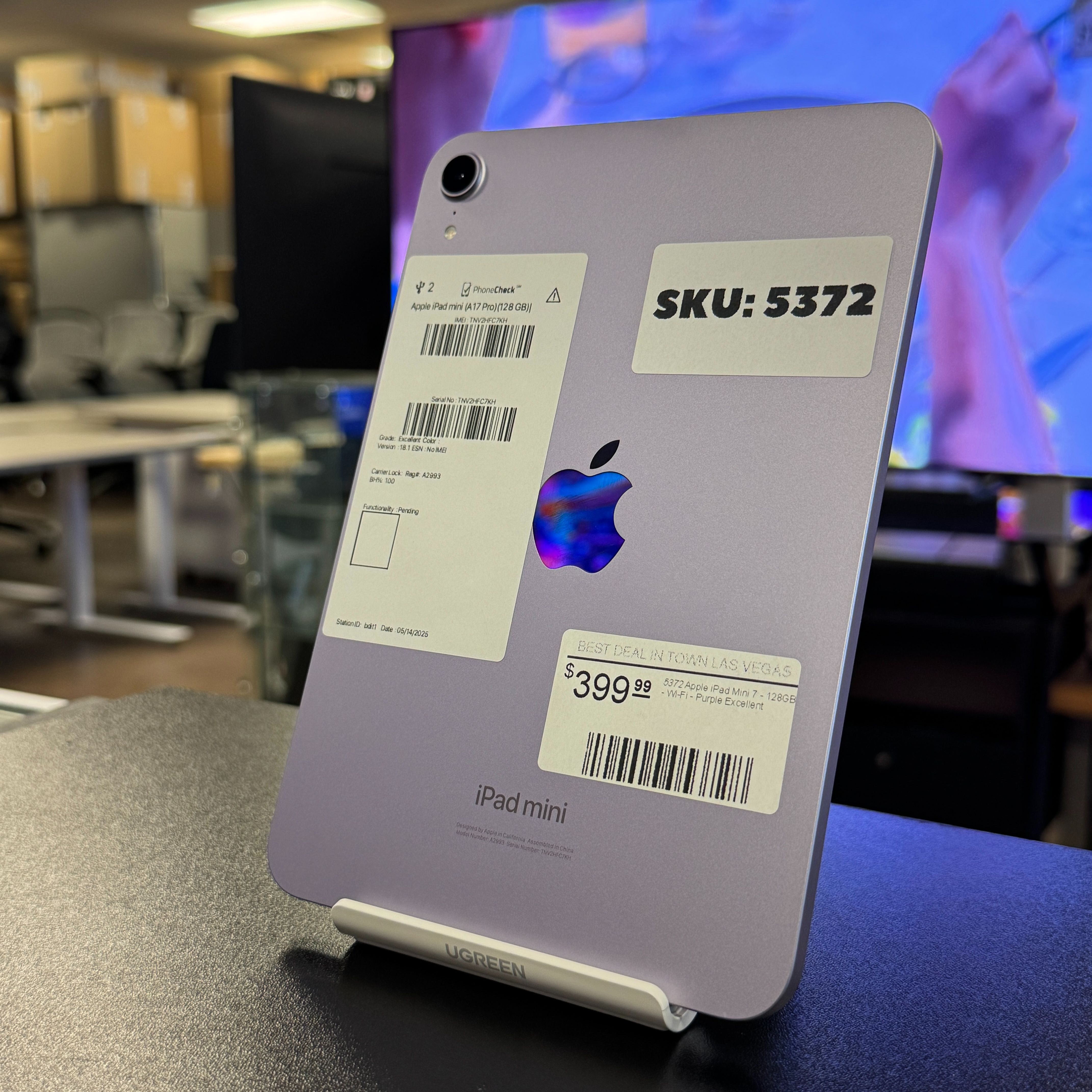 Excellent Condition: iPad Mini 7 (Wi-Fi, 128GB) - Purple