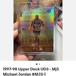 1997 Michael Jordan. Refractor Mj1-3