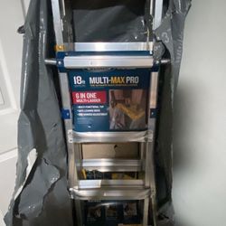 18 ft. Reach Aluminum 6-in-1 Multi-Position Ladder, 375 lbs. Load Capacity Type IAA Duty Rating