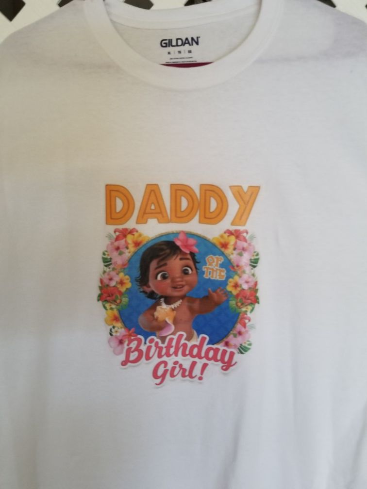 Baby Moana Family shirts for Mom and Dad- Moana Birthday shirts