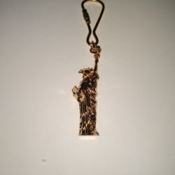 Solid Gold Plated Statue Of Liberty Keychain
