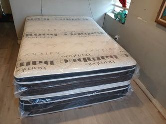 $199 Queen PillowTop Mattress Only Brand New Free Delivery Same Day