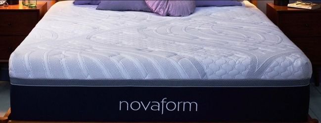 King size Novaform Mattress- Split Box Springs & Bed Frame Optional