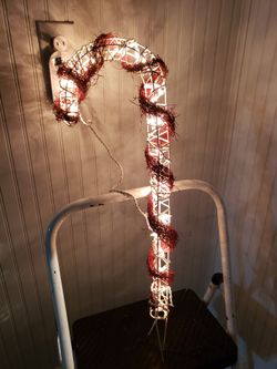 Light Up Candy Canes Xmas Decor