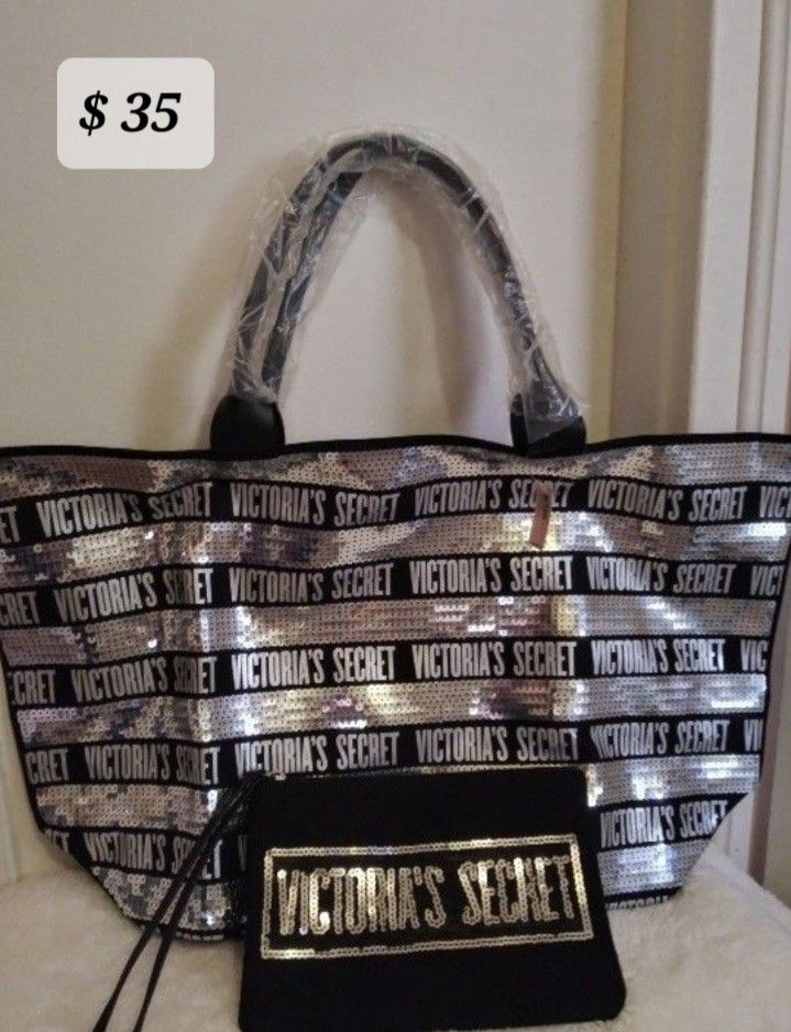 Victoria's Secret Tote Bag and Wristlet