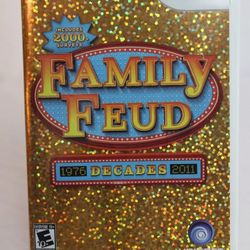 Nintendo Wii Family Feud Decades Game With Original Box & Manual EUC WII29