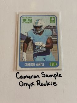 Cameron Sample San Francisco 49ers DE Onyx Rookie Card.