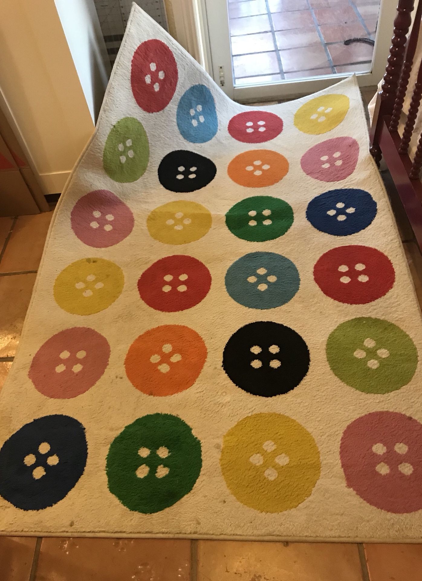 IKEA Button Rug 4 x 6