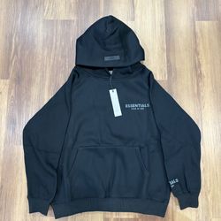 Black Fear of God Essentials Hoodie