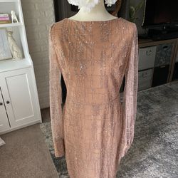Sparkly Dusty Rose Sequin Dress, Size XL