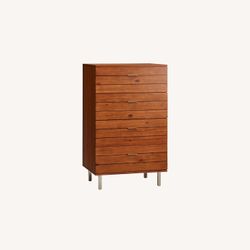Acacia Wood Linear Tall Dresser