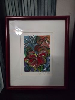 Vintage Betty Moore Zwickle original monotype 1994