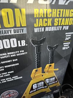 New 6 Ton Heavy Duty Jack / Daytona ( 1 Jack Is Orange / 1 Jack Yellow