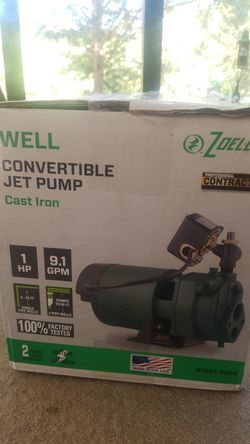 Zoeller 1hp convertible jet pump