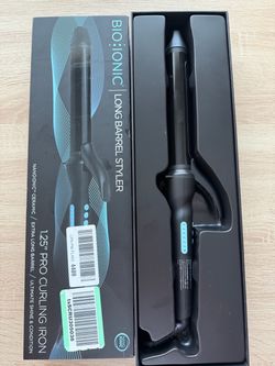 Bio Ionic Long Barrel Styler 1.25” Pro Curling Iron – Brand New, Never Used