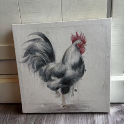 12x12” Chicken On Canvas