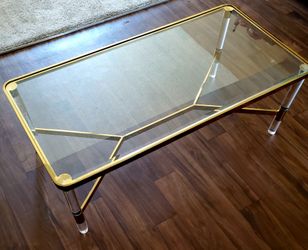 COFFEE TABLE GLASS TOPP $100