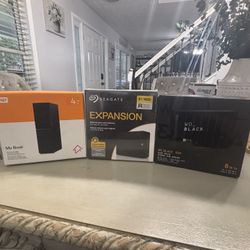 3 Sealed Hard Drives