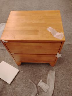 Wooden nightstand (oak)