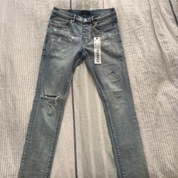 Purple jeans