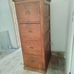 Wood File Cabinet