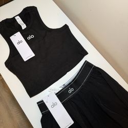 Alo Yoga Suit Up Trouser Pants & Top