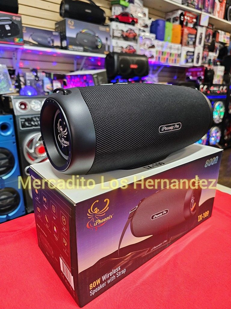 Bocina Portable Bluetooth BoomBox Speaker🔊SUPER BASS🔊12hr🔋+++ - 💥IPHOENIC IX-109💥 USB / AUX / SD CARD💥