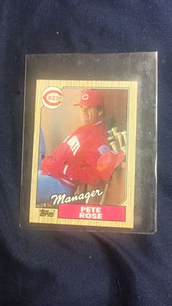 Pete Rose Managers Card