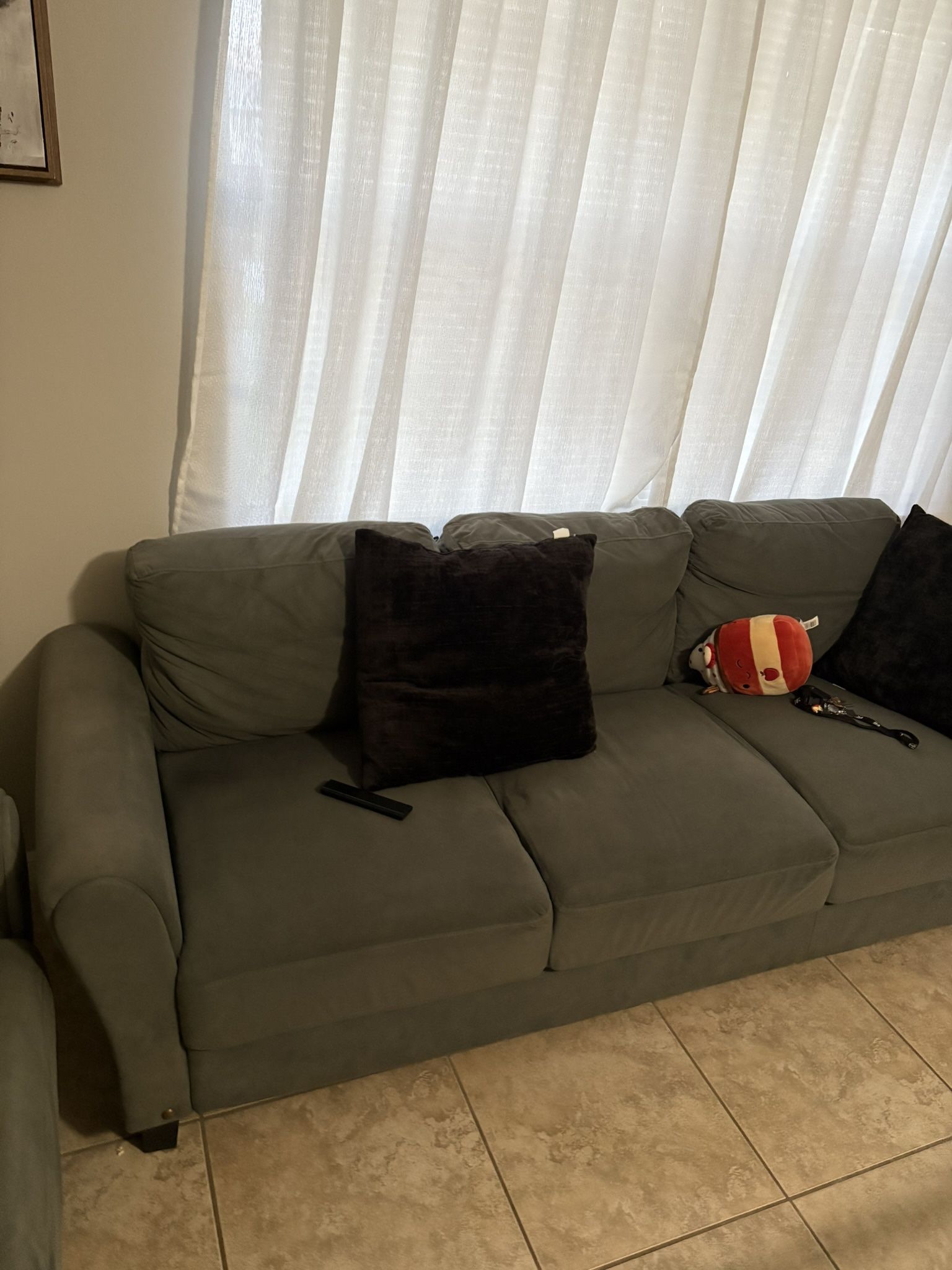 2 Dark Grey Couches