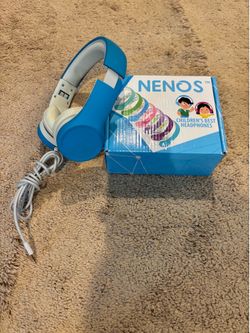 Blue nenos children headphones