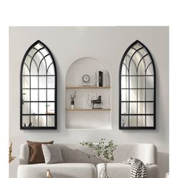 2 large Cathedral Style Mirrors