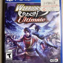 Warriors orochi 3 ultimate for PlayStation 4