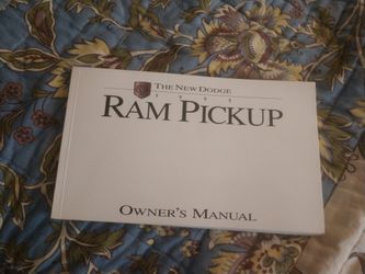 Dodge Ram Pickup 1995 Owner's Manual