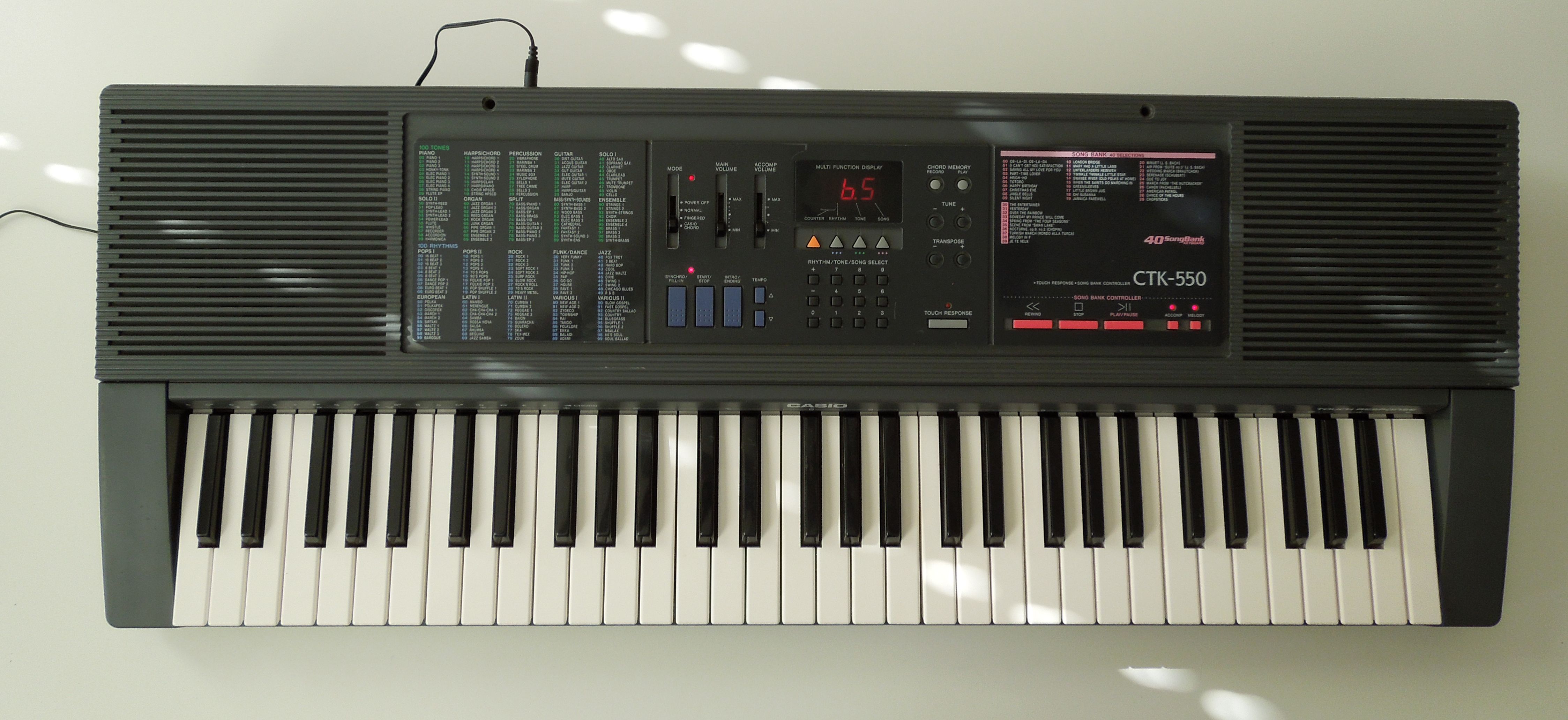 Button Casio Ctk550 Electronic Keyboards Casio Keyboard Ctk 550