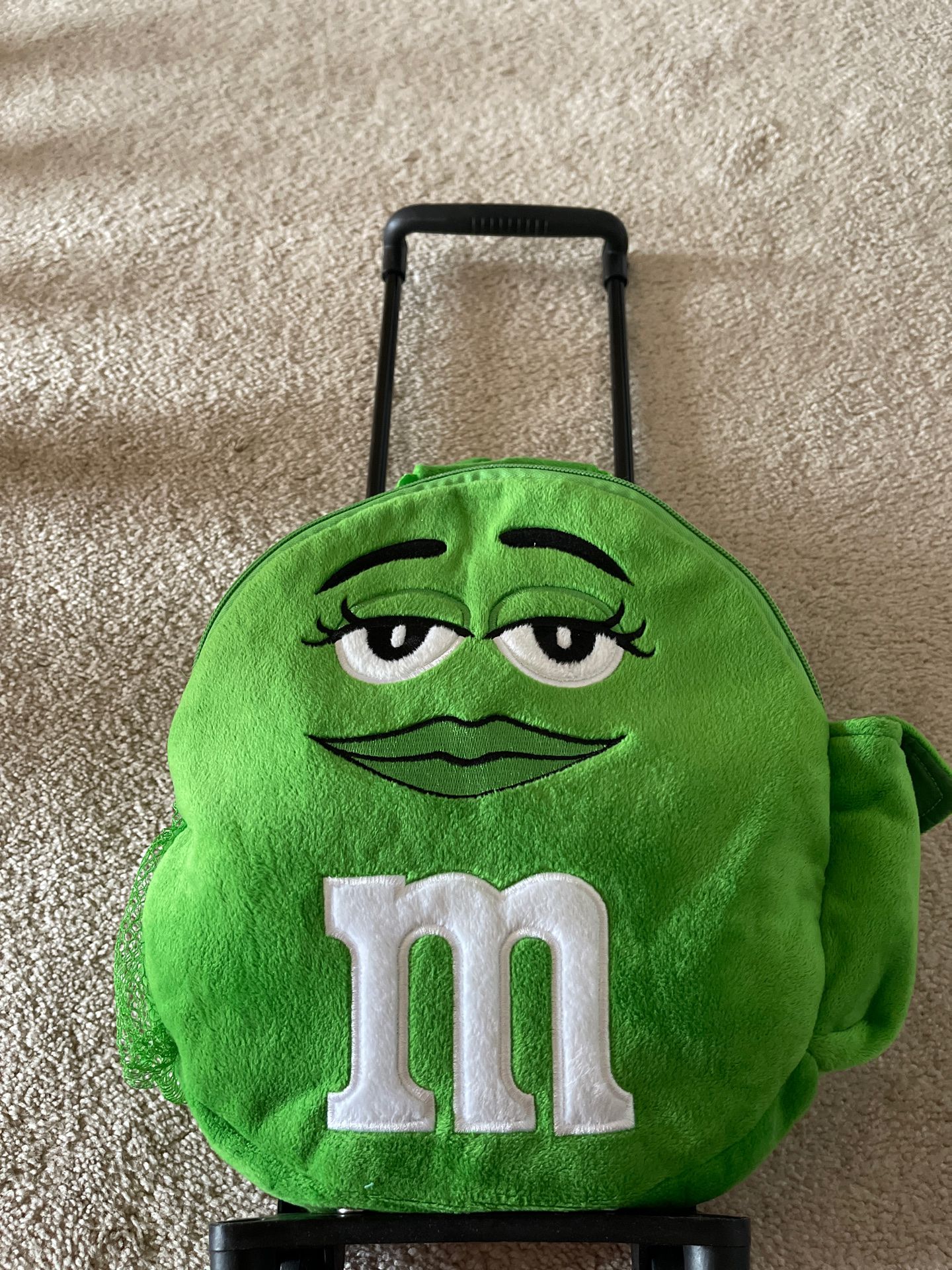 M&M Green Character Plush Backpack Trolley For Child Bag for Sale in  Bolingbrook, IL - OfferUp
