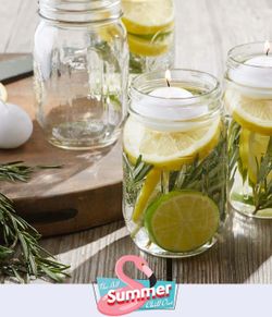 Recycled glass jars