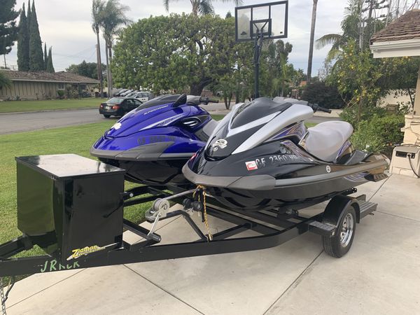 2 Yamaha Waverunners & Zieman Trailer 15K for Sale in