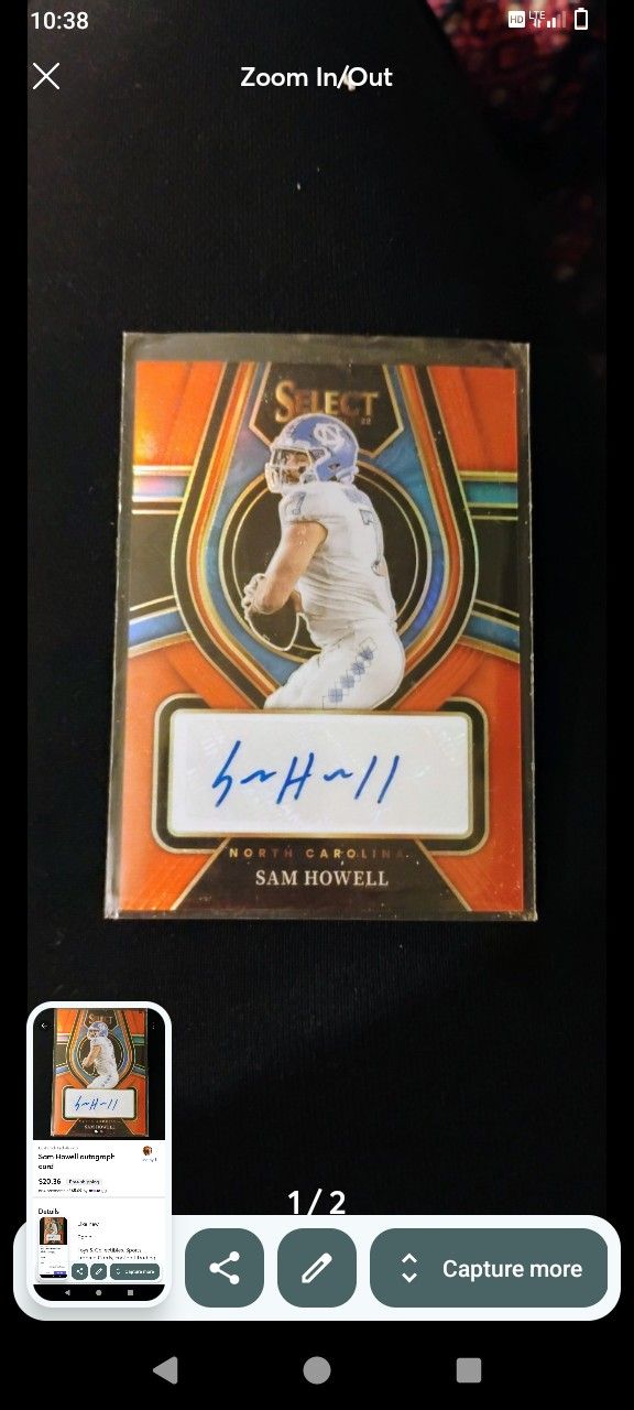 Sam Howell Panini Autograph Rookie Card