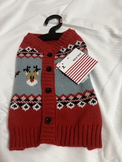 New Wag N' Woof Holiday Dog Sweater Size XS