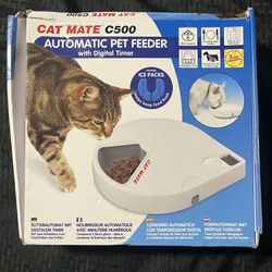 NEW - Cat Mate C500 Automatic Pet Feeder with Digital Timer 