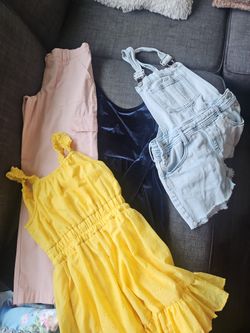 Girl Dresses And Overall Shorts