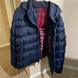 🧥 Tommy Hilfiger Men’s Puffer (XL Navy)