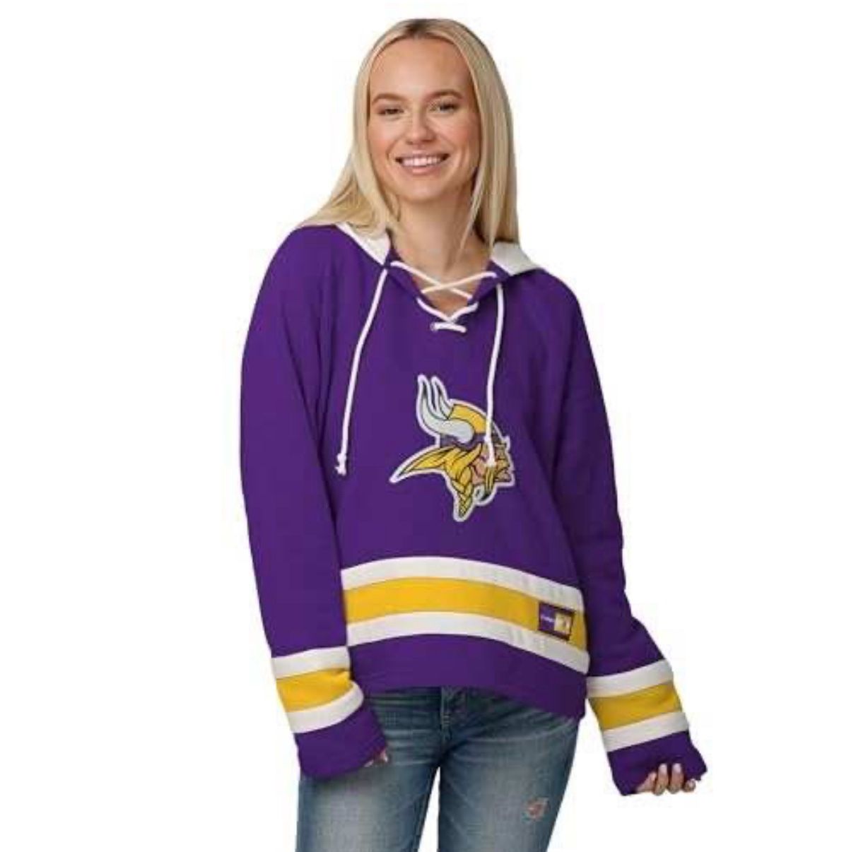 FOCO Women's NFL Standard Hockey Jersey – Minnesota Vikings - XL
