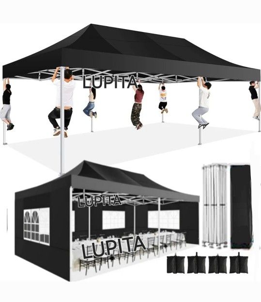 10x20 Waterproof Easy Up Canopy Tent With Side Walls Gazebo Wedding Party Pop Up Tent Canopy- (FOR SALE) Carpa