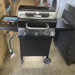 Bbq Grill 3 Burner Black 