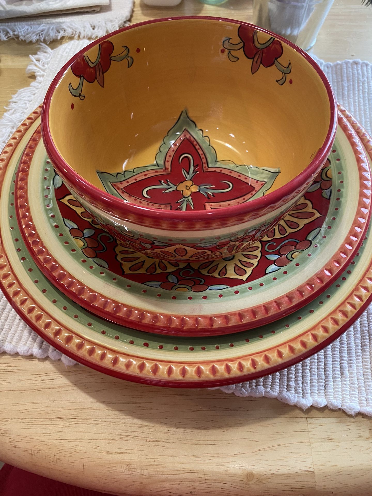 4-Pc. Place Setting of Espana Lifestyle “Tangier” Dishes